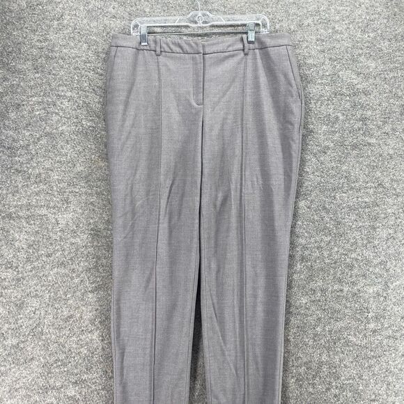 Cato Dress Pants Women 14 Gray High Rise Pleated Contemporary Rayon Pockets - Picture 3 of 10